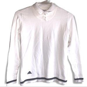 Women’s, Knit Tops, Adidas, Small, White